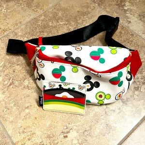 Loungefly Disney Mickey Mouse Food Fanny Pack and Card Holder